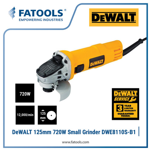 [EZM.0803016] DEWALT DWE8110S Mesin Gerinda 5" 125mm 720W Small Grinder DWE 8110S