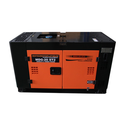 [EZM.0700030] Genset Silent Platinum (20 KVA Dual Voltage) Original Bergaransi