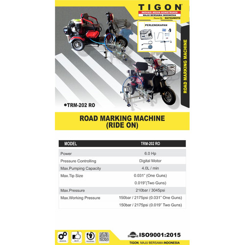 [EZM.0700035] Mesin Cat Marka Jalan digital motor Original Bergaransi