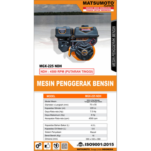 [EZM.0700054] Mesin Engine Penggerak Rpm Tinggi Multifungsi Original