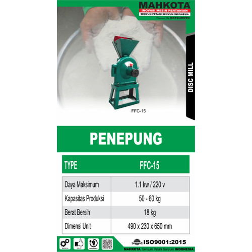 [EZM.0700061] Mesin Giling Tepung Serba Guna Mahkota ( HEAD ONLY ) Original