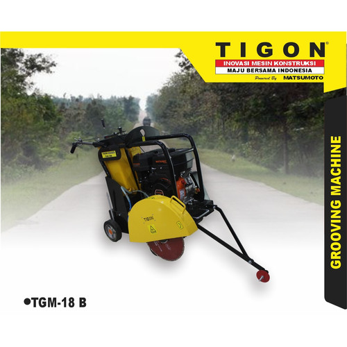 [EZM.0700201] TIGON GROOVING MACHINE TGM 18B + MESIN BENSIN 15 HP