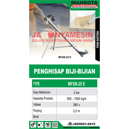 [EZM.0700296] MAHKOTA alat pinda BIJI-BIJIAN GRAIN ELEVATOR TYPE MFSB