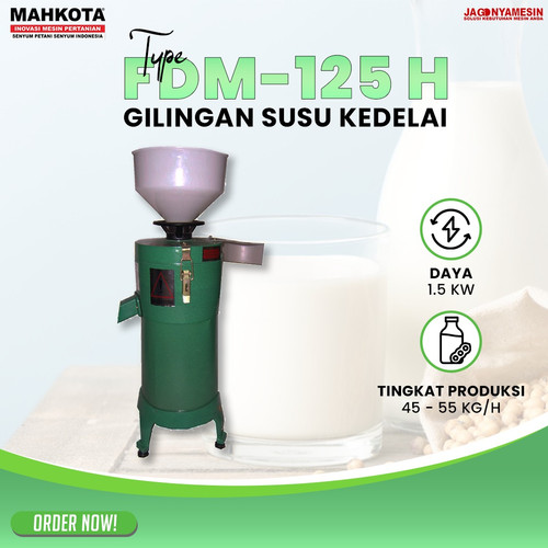 [EZM.0700507] MAHKOTA MESIN GILING SUSU KACANG KEDELAI FDM - 125 H ( GARANSI RESMI )