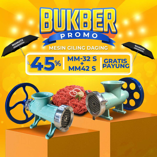 [EZM.0700608] Special Bundle Buy 1 Get 1 Mesin Giling Daging Mahkota Series