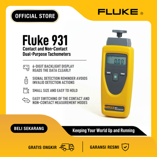 [EZR.0100044] FLUKE 931 Contact and Non-Contact Tachometers