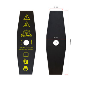[EZM.0601399] TJAP MATA / CAP MATA Pisau Potong Rumput Gendong / Brush / Grass Cutter Blade (2 Mata) 305 X 90 X 1.6 MM