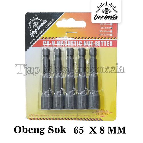 [EZM.0601401] TJAP MATA/CAP MATA Obeng/ Mata Bor Sok Roofing / Baja Ringan 8 x 65 MM (SET)