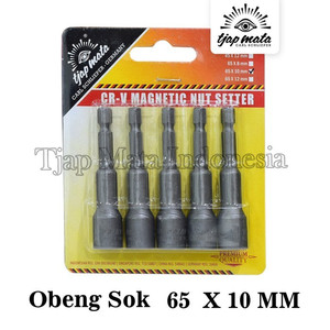 [EZM.0601402] TJAP MATA/CAP MATA Obeng/ Mata Bor Sok Roofing /Baja Ringan 10 x 65 MM (SET)