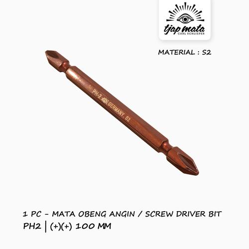 [EZM.0601426] TJAP MATA / CAP MATA Mata Obeng Angin / Screw Driver Magnet (S2 Material)  PH2(+)(+) 100 MM (1 PC)