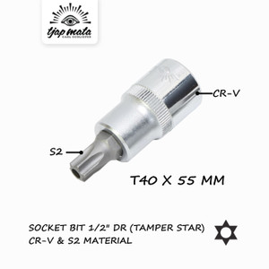 [EZM.0601434] TJAP MATA / CAP MATA Socket Bit 1/2" DR Tamper Star