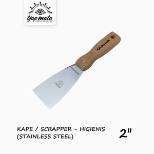 [EZM.0601461] TJAP MATA / CAP MATA Kape / Scrapper (Stainless Steel/Higienis) 2"