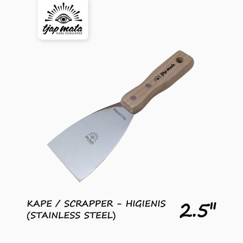 [EZM.0601463] TJAP MATA / CAP MATA Kape / Scrapper (Stainless Steel/Higienis) - 2.5 INC