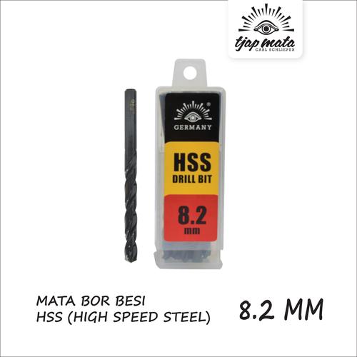 [EZM.0601469] TJAP MATA Mata Bor Besi / Drill Bits HSS (Size Khusus) 8.2 MM