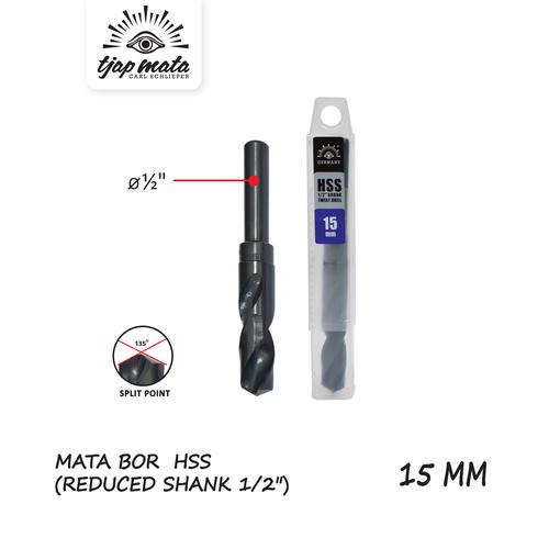 [EZM.0601483] TJAP MATA Mata Bor Besi / Drill Bits HSS Reduced Shank ½” - 15 MM
