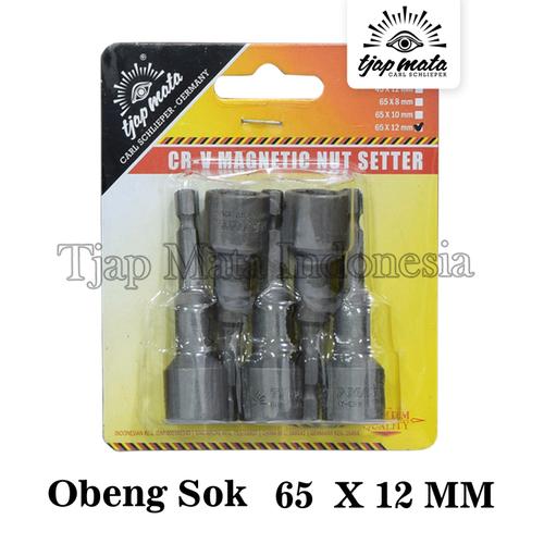 [EZM.0601592] TJAP MATA/CAP MATA Obeng/ Mata Bor Sok Roofing /Baja Ringan 12 x 65 MM (SET)