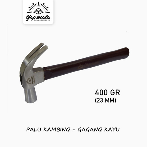 [EZM.0601633] TJAP MATA / CAP MATA Palu Kambing Gagang Kayu 23 MM - 400 gr