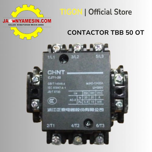 [EZM.0700107] SPAREPART FOR MESIN PENEKUK BAR BENDING CONTACTOR FOR 50 OT 380 V-20A