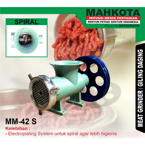 [EZM.0700178] MESIN PENGGILING DAGING | MEAT GRINDER | MAHKOTA MM - 42 S