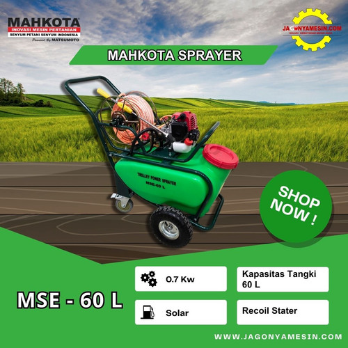 [EZM.0700361] MESIN PEMBASMI HAMA TROLLEY POWER SPRAYER MAHKOTA TYPE MSE 60 L