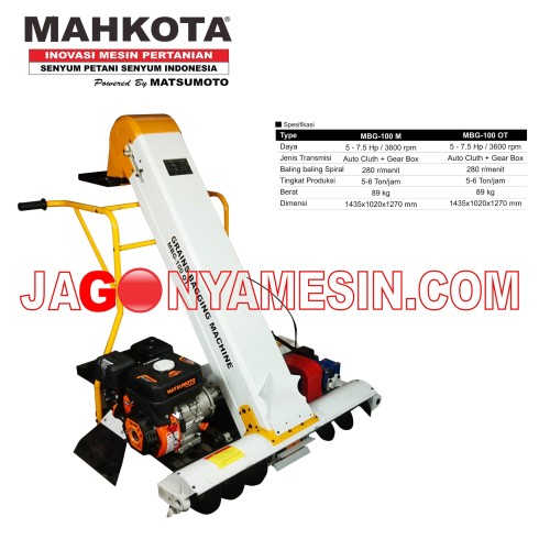 [EZM.0700460] MESIN KEMAS HASIL PANEN MHKOTA TYPE MBG - 100 OT ( GARANSI RESMI )