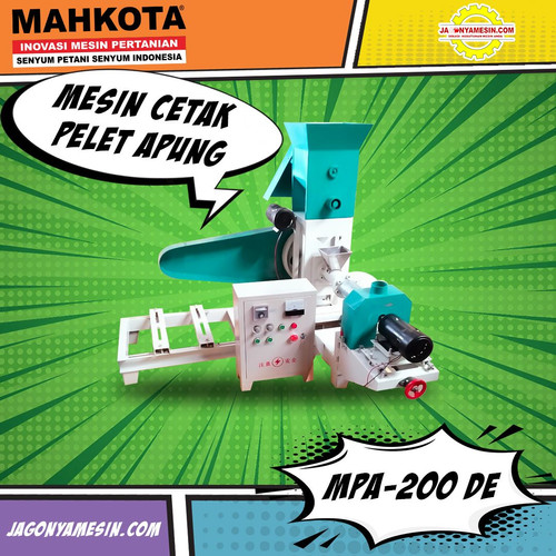 [EZM.0700144] MAHKOTA MESIN CETAK PELET APUNG / CETAK PANGAN IKAN MPA-200 DE