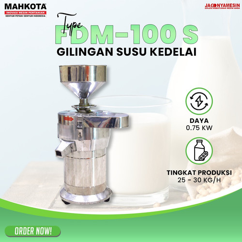 [EZM.0700164] MAHKOTA MESIN GILING SUSU KACANG KEDELAI FDM - 100 S (GARANSI RESMI)