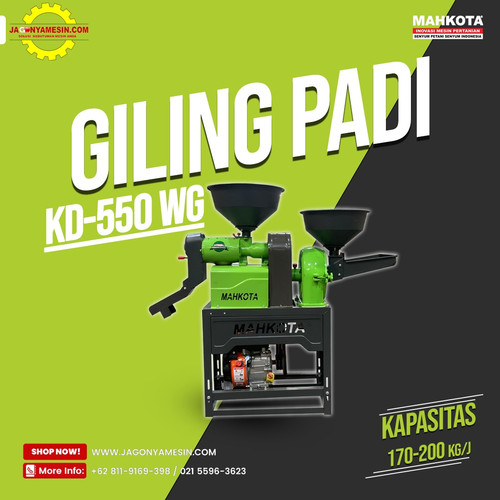 [EZM.0700309] MESIN GILING PADI PORTABLE DAN PENEPUNG MAHKOTA TYPE KD - 500 WG