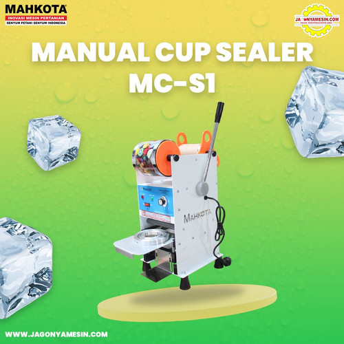 [EZM.0700393] MESIN CUP SELLER ALAT PRESS CUP MAHKOTA MC-S1 GRATIS ONGKIR