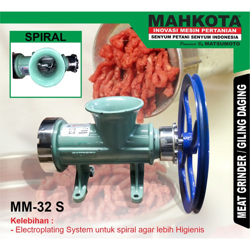 [EZM.0700511] Mesin Penggiling Daging Mahkota Meat Grinder mm 32 S