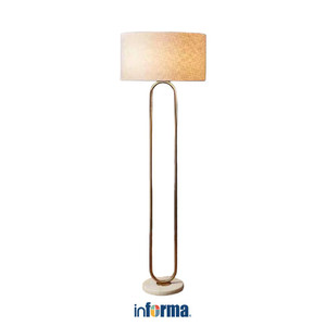 [EZO.0602243] Informa Celtic Prime Lampu Lantai - Gold/Putih Standing Floor Light Lampu Tiang Dekorasi Lampu Berdiri