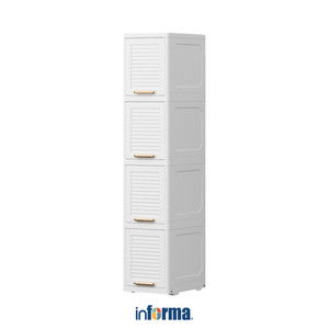 [EZO.0602385] Informa Finny Laci Penyimpanan 5 Tingkat - Putih Laci Kabinet Serbaguna Cabinet Penyimpanan Indoor Multifunctional Drawer Storage Furniture Rumah