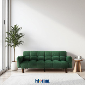[EZO.0605003] Informa Dimity Sofa Bed Fabric - Hijau Emerald Tempat Duduk Multifungsi Sofa Tidur 2In1 Kursi Santai Serbaguna Furniture Rumah