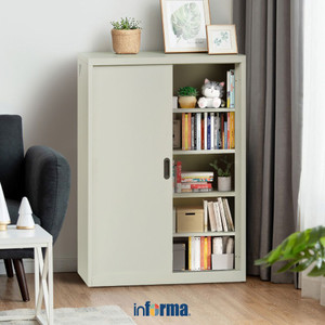 [EZO.0601371] Informa Lucia Kabinet 2 Pintu Geser - Krem Beige