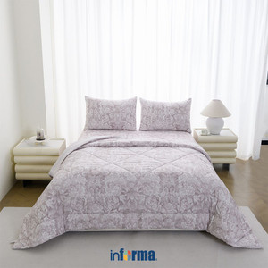 [EZO.0601998] Informa 120X200 cm Set 4 Pcs Seprai Double Microfiber Xia Sprei Seprai Aesthetic Seprei Sheet Set Bed Sheet Aksesoris Tempat Tidur Set Sarung Bantal Sarung Guling