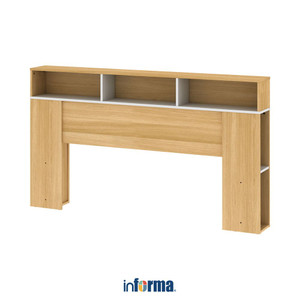[EZO.0602749] Informa 160X200 cm Gio Headboard Tempat Tidur - Euro Oak