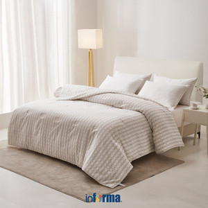 [EZO.0602441] Informa 160X210 cm Bed Cover Yoel - Cokelat Selimut Ranjang Motif Pelapis Tempat Tidur Blanket Aksesoris Tempat Tidur
