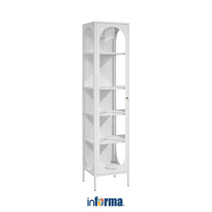 [EZO.0602202] Informa Jeno Lemari Pintu Kaca Lemari Kabinet Serbaguna Cabinet Penyimpanan Indoor Furniture Rumah