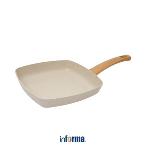[EZO.0602973] Informa Cooking Color 24 cm Kent Wajan Panggang Ceramic - Abu-Abu