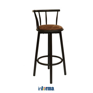 [EZO.0602229] Informa Neo Mocha Kursi Bar Bar Stool Kursi Kafe Bartending Dengan Sandaran Furniture Ruang Makan