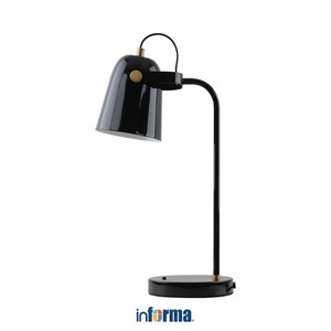 [EZO.0602273] Informa Gemma Lampu Meja - Hitam Multifunctional Table Lamp Lampu Baca Dan Belajar Serbaguna Penerangan Kamar Desk Light Study Lamp