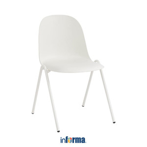[EZO.0602375] Informa Honu Kursi - Putih Multipurpose Chair Kursi Makan Cafe Restoran Tempat Duduk Serbaguna Balcony Chair Furnitur Rumah