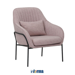 [EZO.0602328] Informa Yore Kursi Lounge - Pink Kursi Indoor Aesthetic Chair Kursi Santai Serbaguna