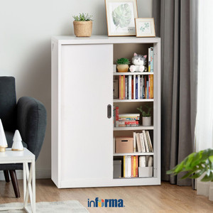 [EZO.0601372] Informa Lucia Kabinet 2 Pintu Geser - Putih