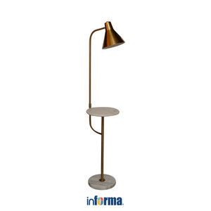 [EZO.0602274] Informa French Lampu Lantai - Bronze Standing Floor Light Lampu Tiang Dekorasi Lampu Berdiri