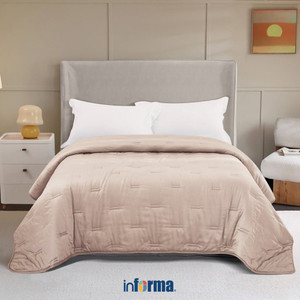 [EZO.0601987] Informa Bed Cover Tencel - Pink Selimut Ranjang Pelapis Tempat Tidur Blanket Aksesoris Tempat Tidur