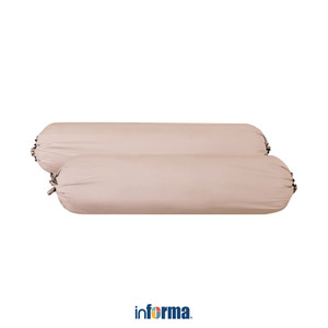 [EZO.0601986] Informa Set 2 Pcs Sarung Guling Tencel Bolster Cover Aesthetic Pelindung Guling Polos Bolster Bed Case Aksesoris Tempat Tidur Bed Accessories