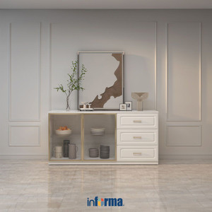 [EZO.0602250] Informa Igniz Kabinet - Putih Lemari Kabinet Serbaguna Cabinet Penyimpanan Indoor Furniture Rumah