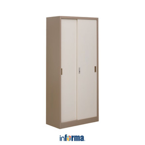 [EZO.0602610] Informa Kiev Lemari Arsip Kantor Metal Slide - Cokelat Muda Lemari Kabinet Office Cabinet Penyimpanan Indoor Furniture Kantor Sekolah