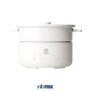 [EZO.0602429] Informa Kels 3 ltr Owny Panci Elektrik Multifungsi - Putih Multifunction Electric Pan Kuali Pot Listrik Peralatan Masak Perlengkapan Dapur